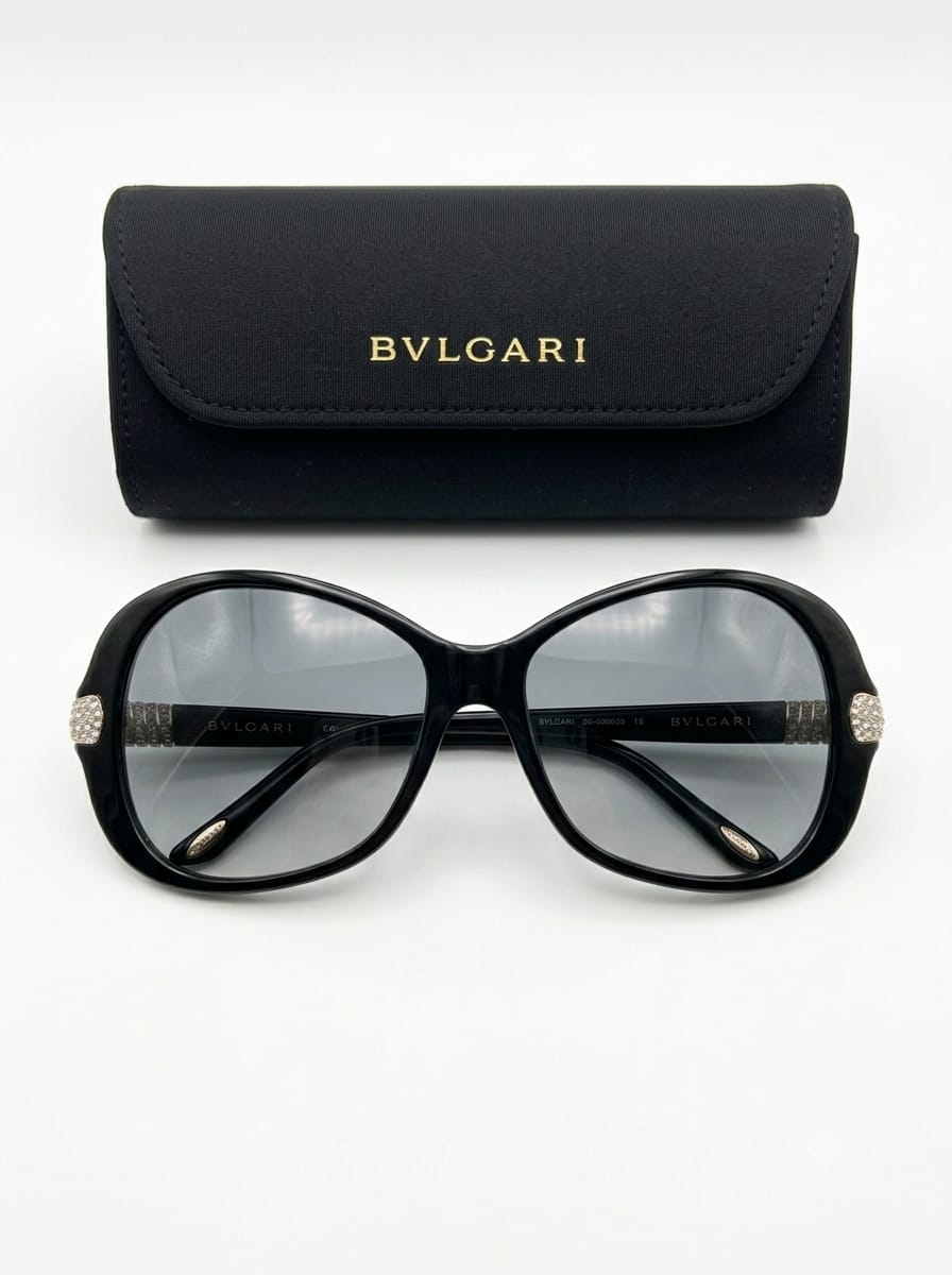 Black Sunglasses with grey shaded lenses