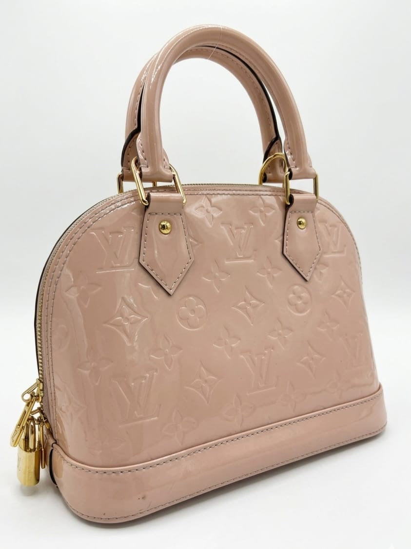 Alma BB Handbag in a Nude Patent Leather