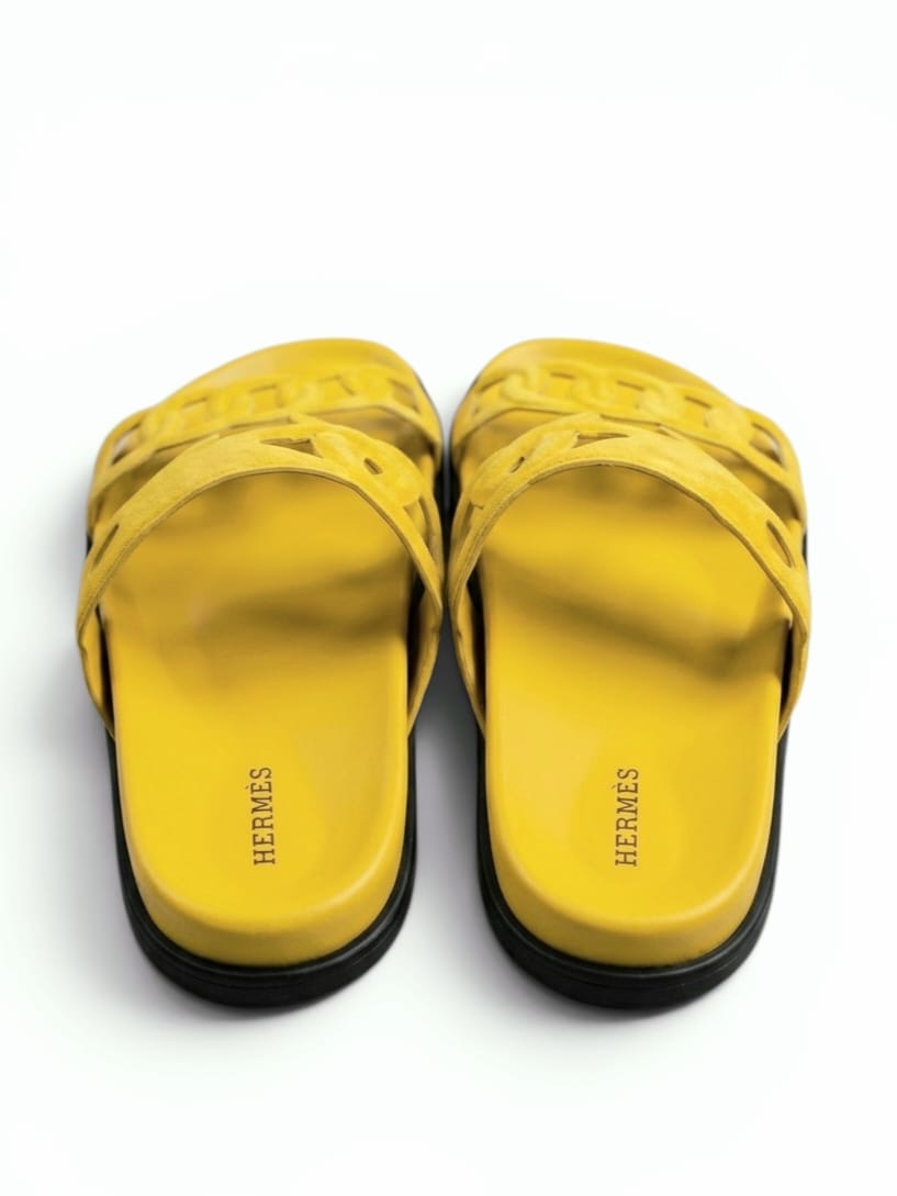 Extra Mules Suede Yellow