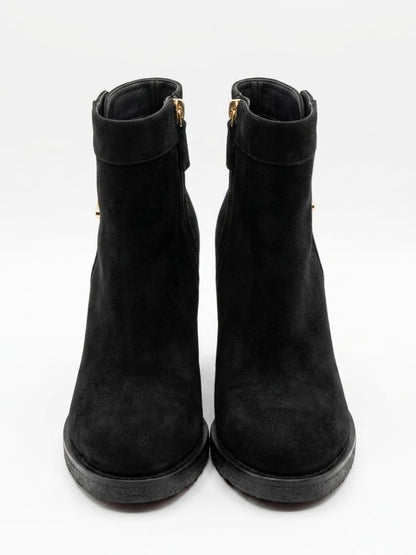 Suede CC Turnlock Ankle Boots