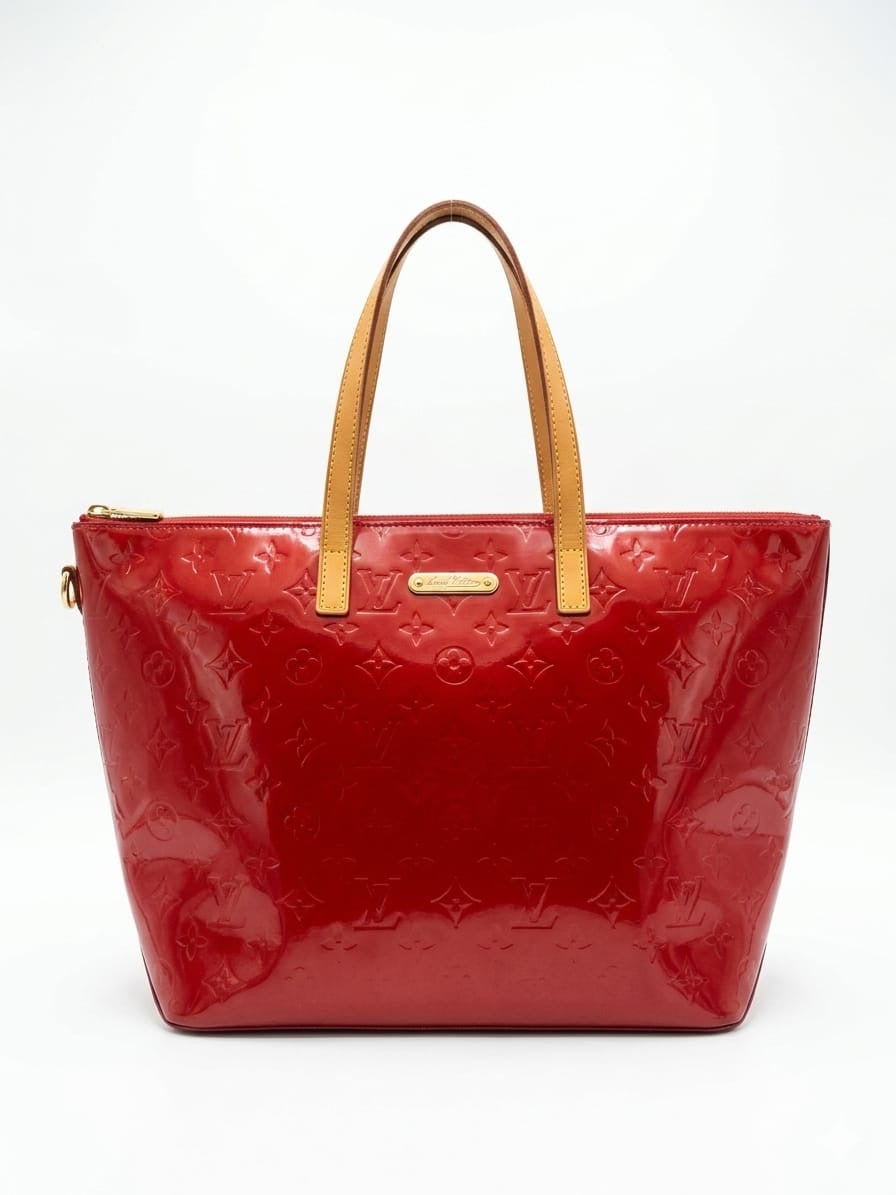 Pomme D'Amour Monogram Vernis Bellevue PM Handbag