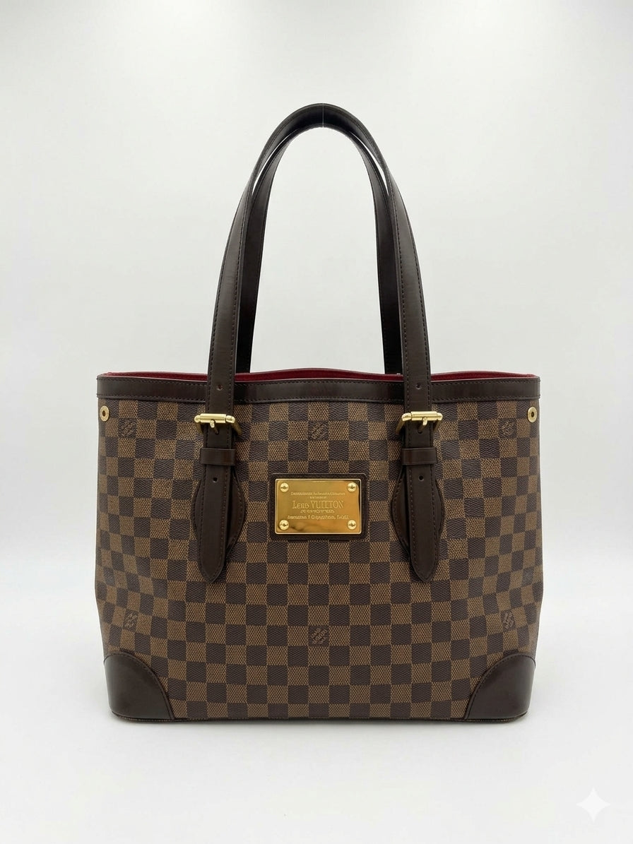 Louis Vuitton Damier Ebene Hampstead MM Tote Bag